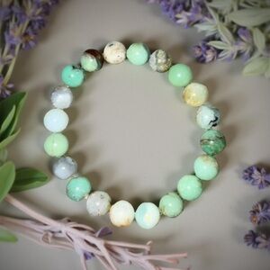 10mm Green Australian Chrysoprase Bracelet